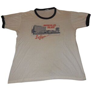 Vintage Imperial Palace Las Vegas Auto Collection Double Sided Mens T-Shirt XL